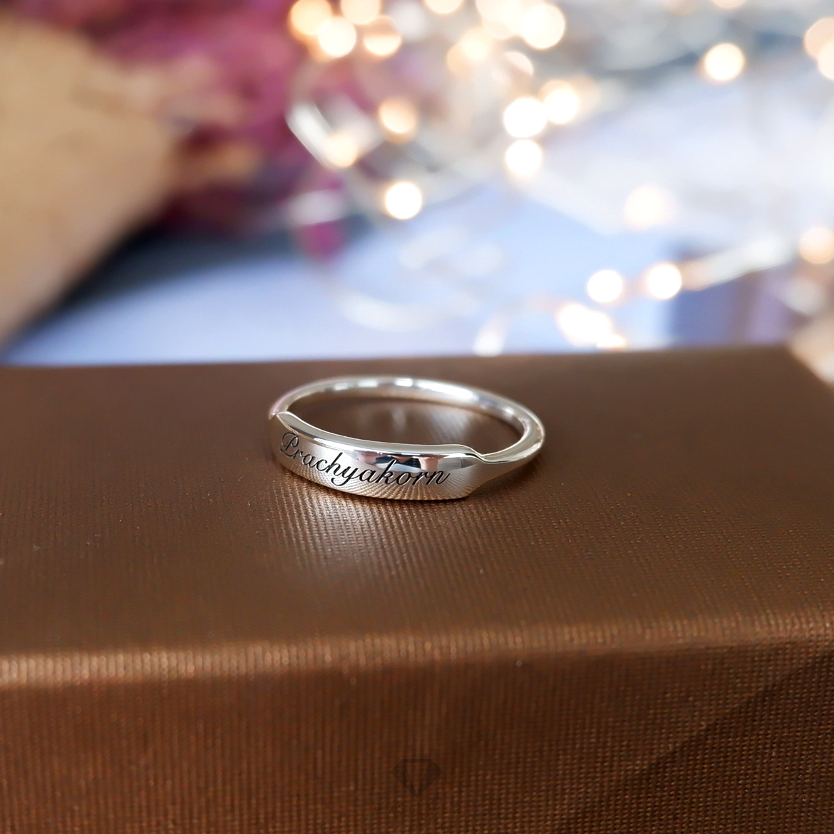 แหวนบาร์ Bar ring แบบจิ๋ว ก้านหนา 1.2 มิลลิเมตร หน้าบาร์สูง 3.5 มิลลิเมตร