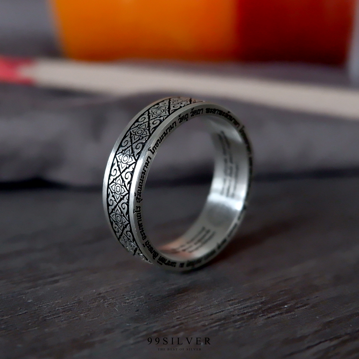 แหวนยันต์การะเวก สาลิกาลิ้นทอง ใช้ในทางเมตตามหานิยม และเพิ่มเสน่ห์