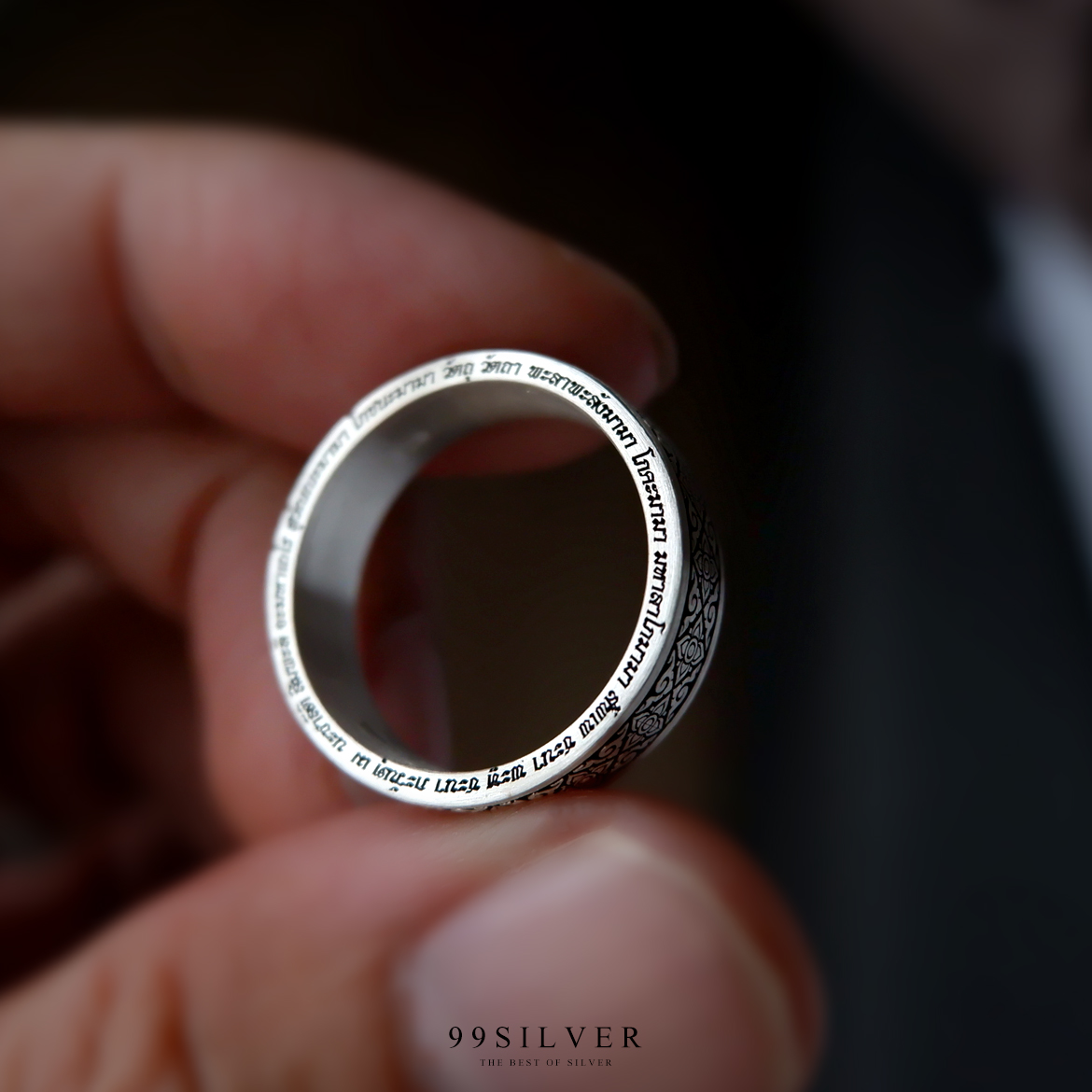 แหวนยันต์การะเวก สาลิกาลิ้นทอง ใช้ในทางเมตตามหานิยม และเพิ่มเสน่ห์