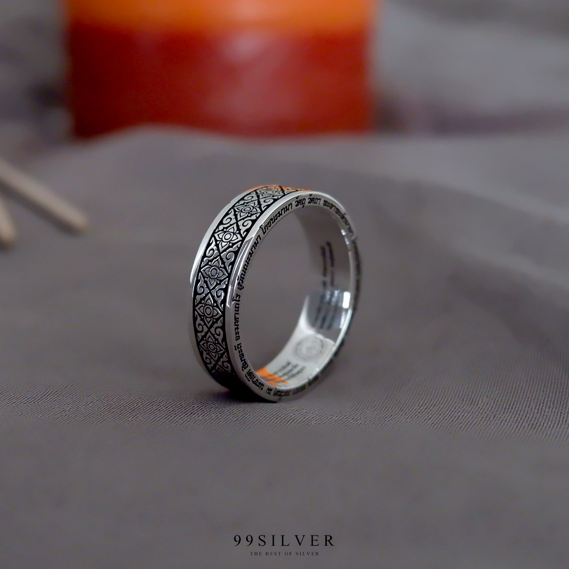 แหวนยันต์การะเวก สาลิกาลิ้นทอง ใช้ในทางเมตตามหานิยม และเพิ่มเสน่ห์