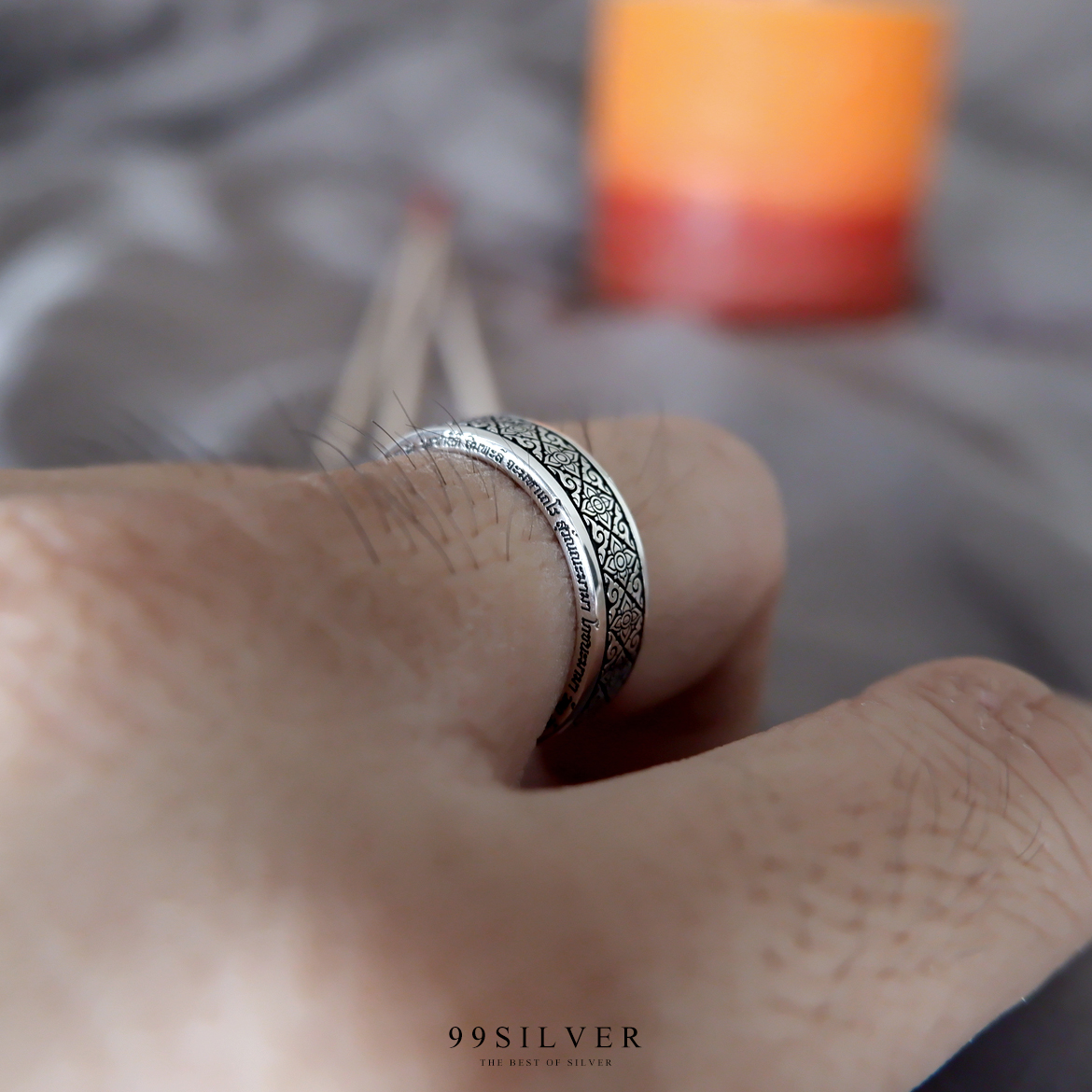 แหวนยันต์การะเวก สาลิกาลิ้นทอง ใช้ในทางเมตตามหานิยม และเพิ่มเสน่ห์