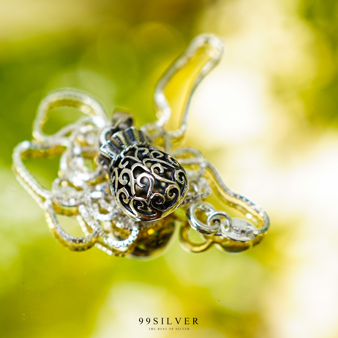 จี้เงินถุงทองเก็บทรัพย์ สำหรับค้าขาย เน้นเรื่องการเงิน