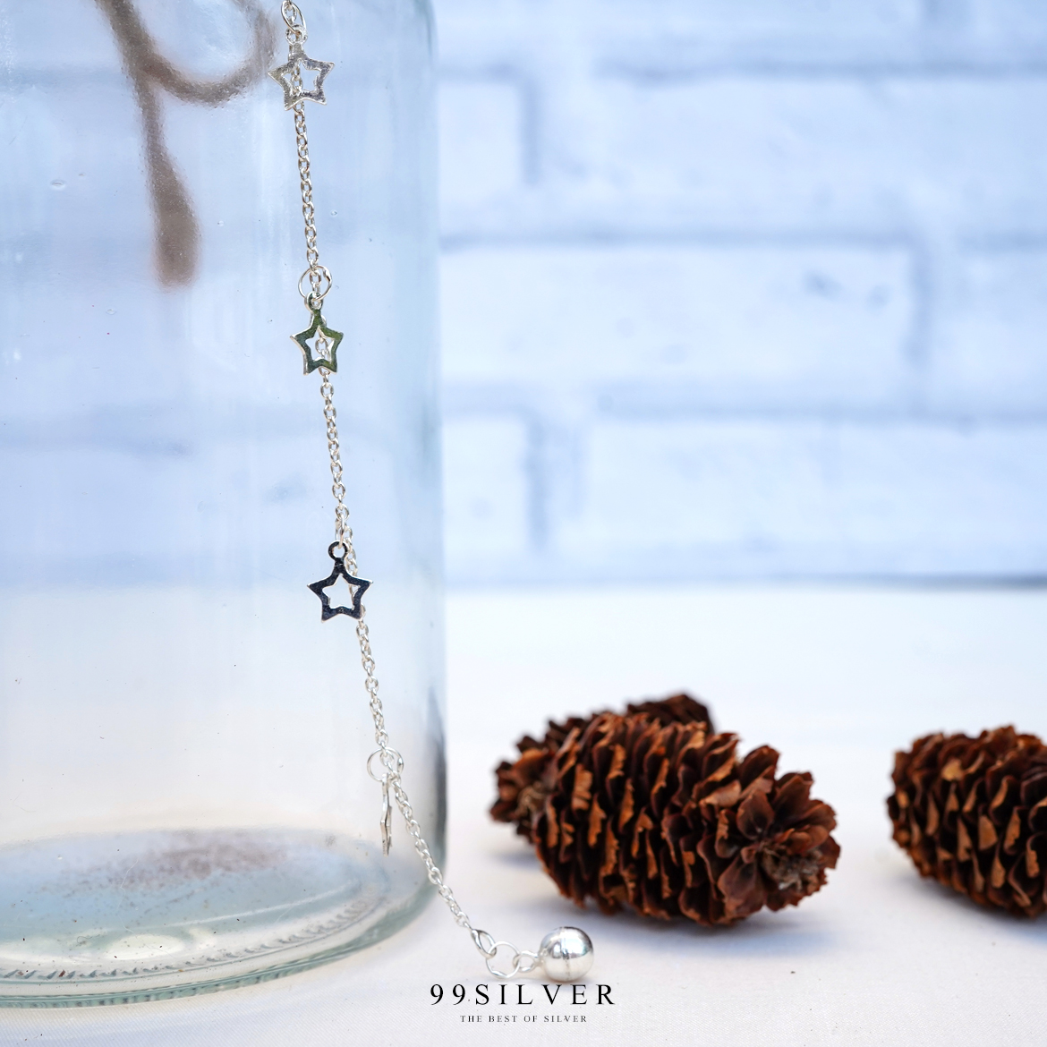 สร้อยข้อมือกระดิ่งดาว กระดิ่งมีเสียงเล็กน้อยน่ารักกำลังดี ดาวเป็นแบบบางเล็กน่ารัก