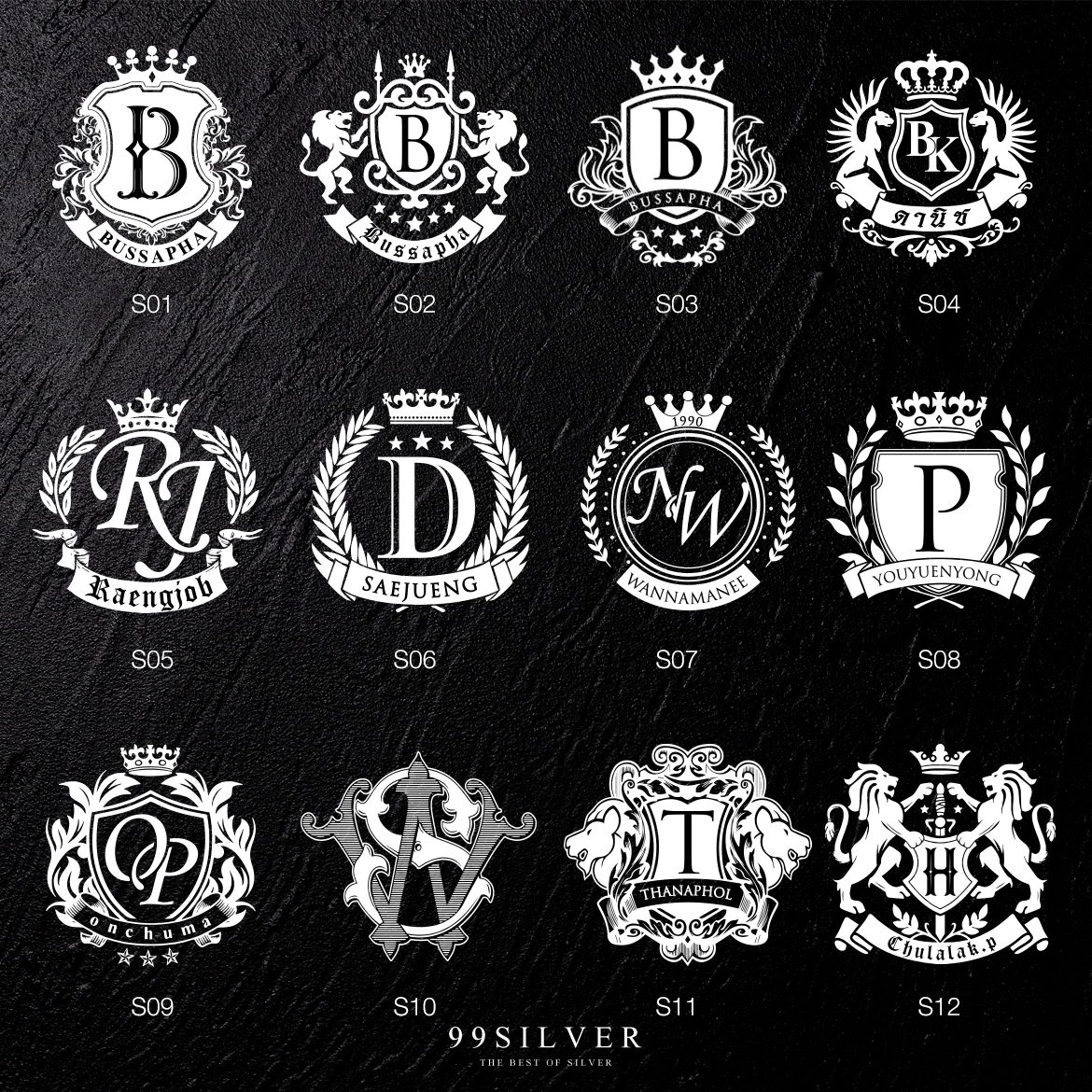 แหวน Signet Ring ออกแบบได้เองตามที่ต้องการ ตัวเรือนหน้ากลม 8x8 มิลลิเมตร