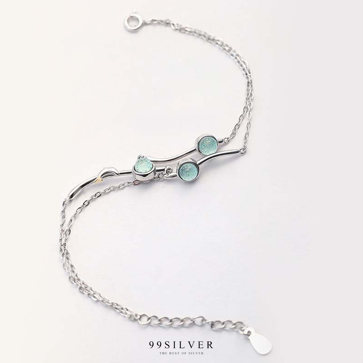 สร้อยข้อมือแห่งท้องทะเล ทำเหมือนเป็นฟองอากาศจากปลาโลมาเวลาเปล่งเสียงร้องเพลง