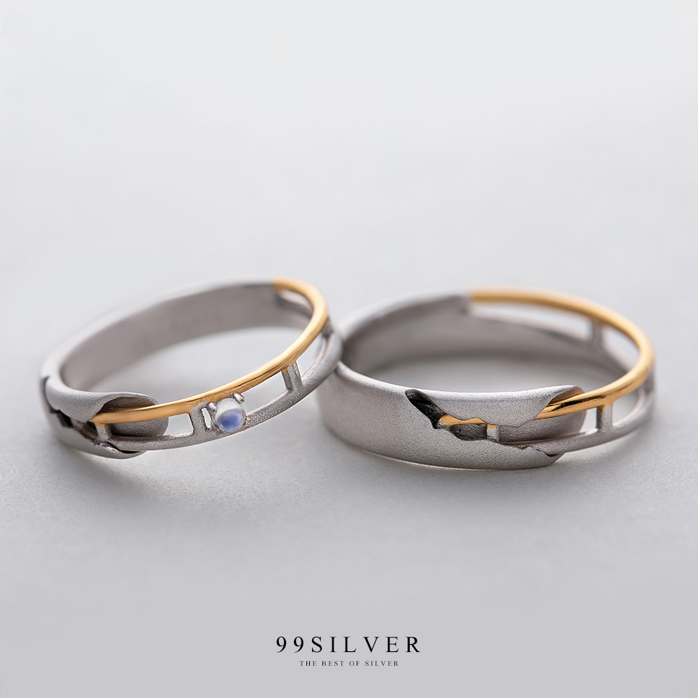 แหวนรางรถไฟคู่รัก เราจะเดินเคียงข้างกันไปตลอดกาลดั่งเช่นรางรถไฟคู่ที่คู่กันไปตลอดทาง