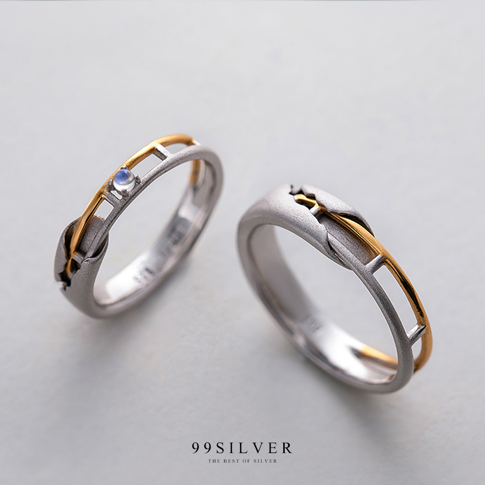 แหวนรางรถไฟคู่รัก เราจะเดินเคียงข้างกันไปตลอดกาลดั่งเช่นรางรถไฟคู่ที่คู่กันไปตลอดทาง