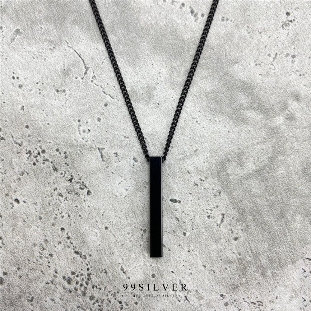 จี้แท่งเหลี่ยมบาร์ square pendant สี่เหลี่ยมด้านเท่า 5x5x40 มิลลิเมตร