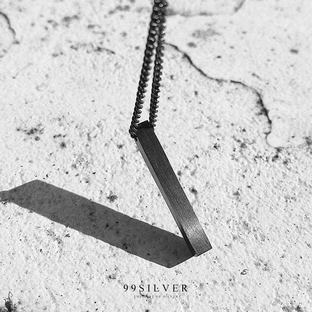 จี้แท่งเหลี่ยมบาร์ square pendant สี่เหลี่ยมด้านเท่า 5x5x40 มิลลิเมตร