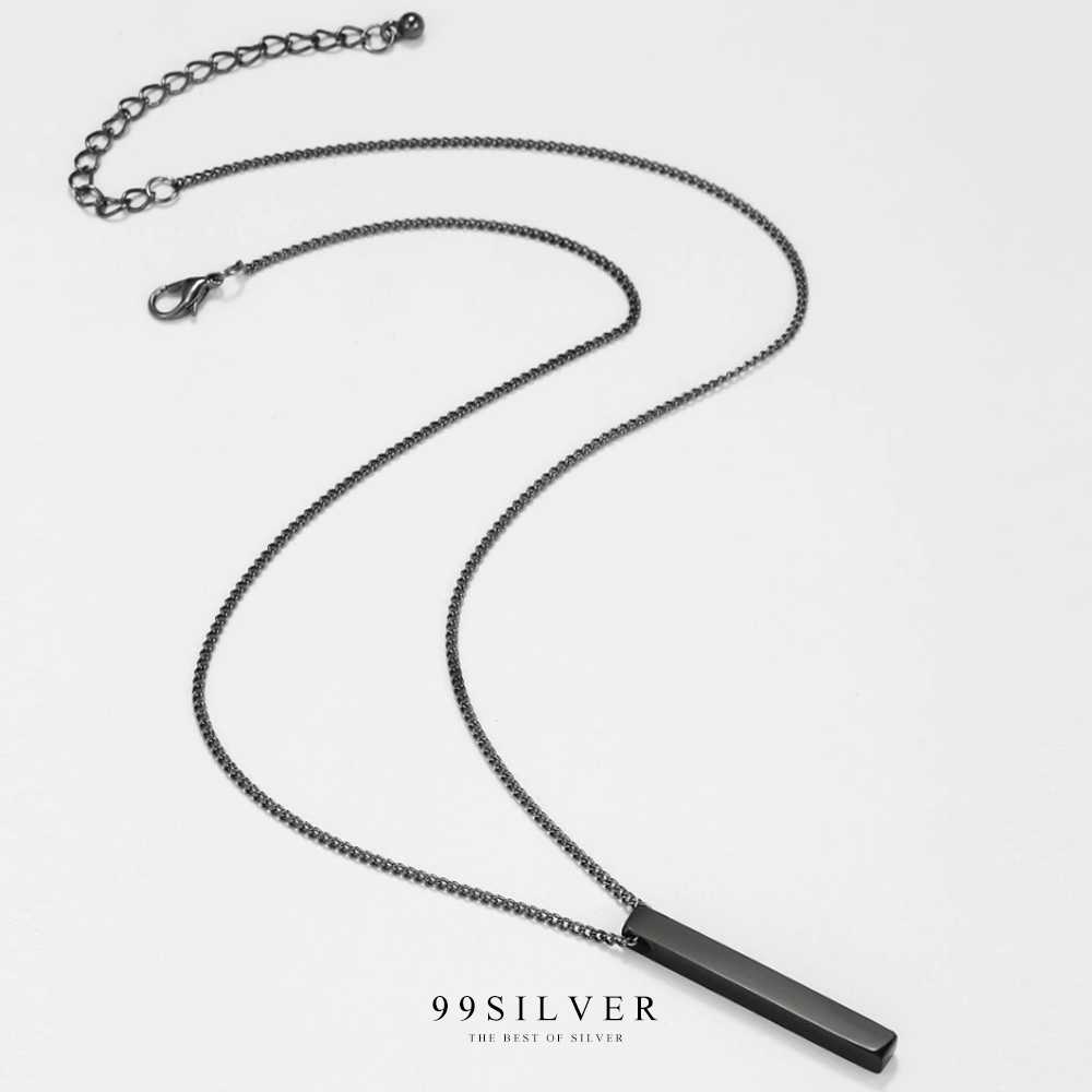 จี้แท่งเหลี่ยมบาร์ square pendant สี่เหลี่ยมด้านเท่า 5x5x40 มิลลิเมตร