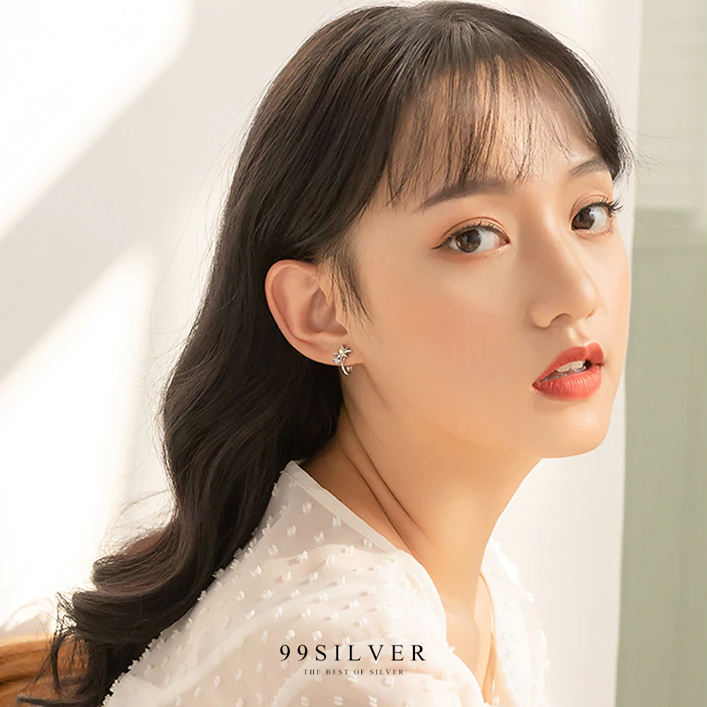 ต่างหูยูนิคอร์นสีม่วงกริตเตอร์ เป็นแบบหนีบหู ไม่ต้องเจาะมาพร้อมตุ้งติ้งหนีบใบหูสวยงาม