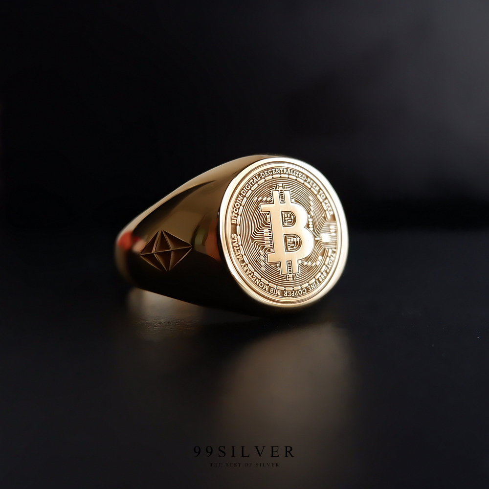 แหวน Bitcoin Crypto Ring สามารถเลือกหน้าแหวนได้ว่าจะเป็นเหรียญอะไร
