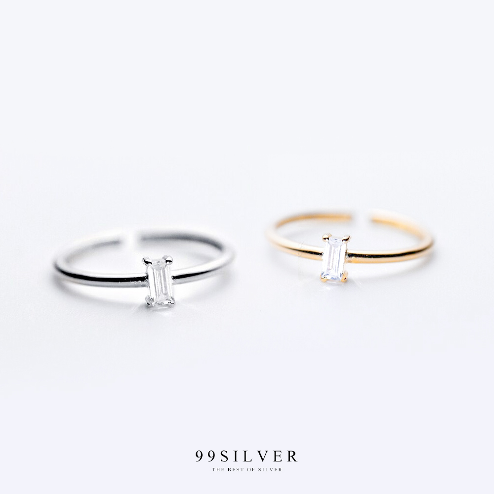 แหวนเพชรเหลี่ยมแบบ Diamond cut เพชรชูน่ารัก ตัวเรือนจิ๋ว 1 มิลลิเมตร