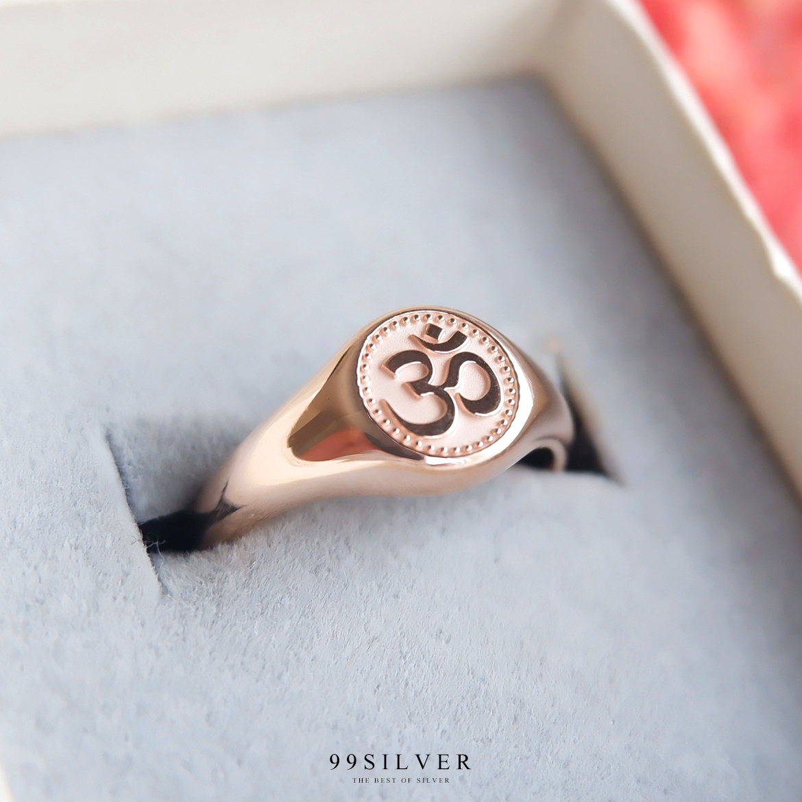 แหวนโอม นมัสเต แห่งความซื่อสัตย์ ค้าขายร่ำรวย ทำธุรกิจการงานรุ่งเรือง