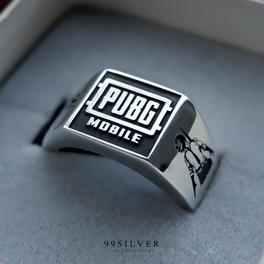 แหวนหน้าเหลี่ยม 11x11 มม. เนื้อตัน สามารถออกแบบ logo หรืออักษรได้อิสระ