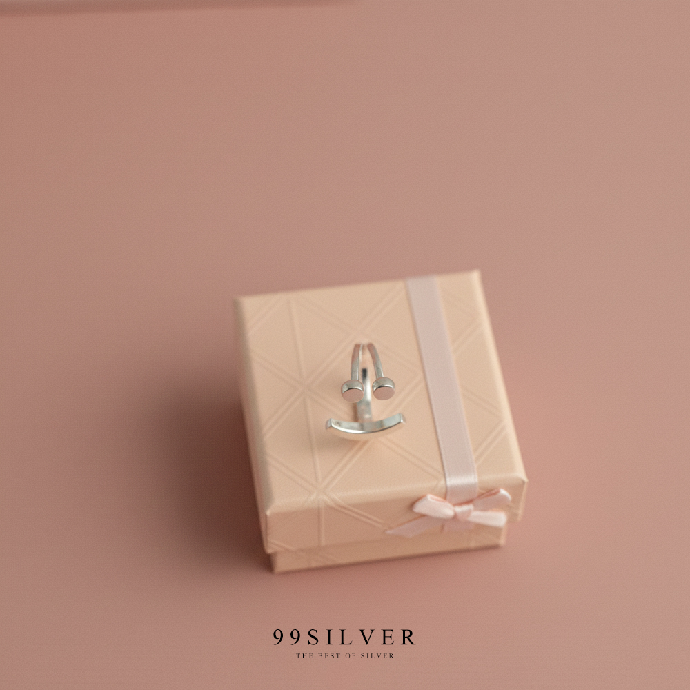 แหวนอีโม Emo Ring แฟชั่นน่ารักๆ เป็นรูปหน้ายิ้ม ตัวเรือนเปิด