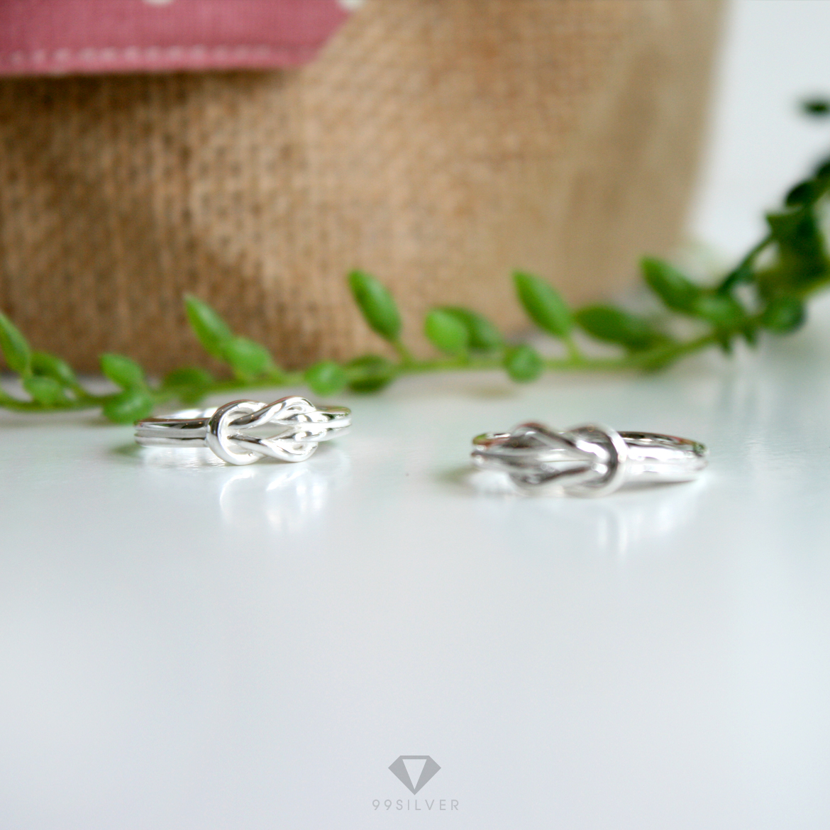 แหวนเงื่อนพิรอดแห่งความรัก (Love Knot Ring ความรัก สมหวัง)