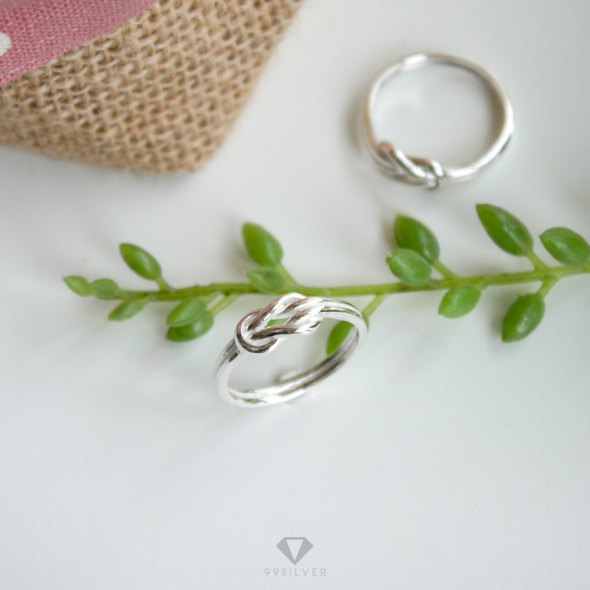 แหวนเงื่อนพิรอดแห่งความรัก (Love Knot Ring ความรัก สมหวัง)